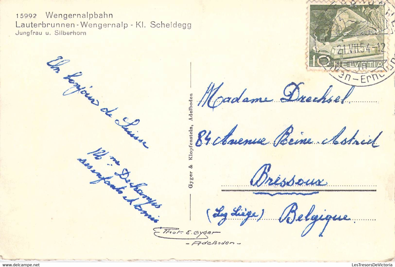 SUISSE - Wengernalpbahn - Lauterbrunnen - Wengernalp - Train - Montagne - Carte Postale Ancienne - Lauterbrunnen