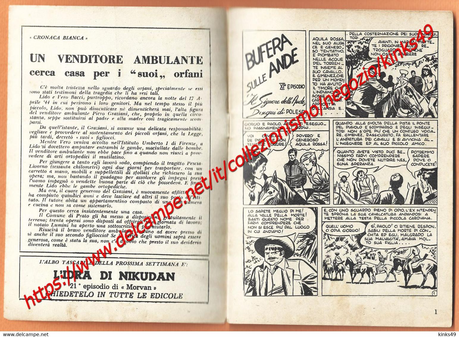 622> IL SIGNORE DELLE ANDE N° 27 Del 2 LUGLIO 1950 - Albo De IL VITTORIOSO - 11° Episodio - Premières éditions