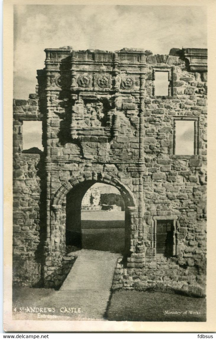 Fife  St Andrews Castle Entrance - REF 174 - N° 4  - Ministry Of Works - No Text And Not Sent - Fife
