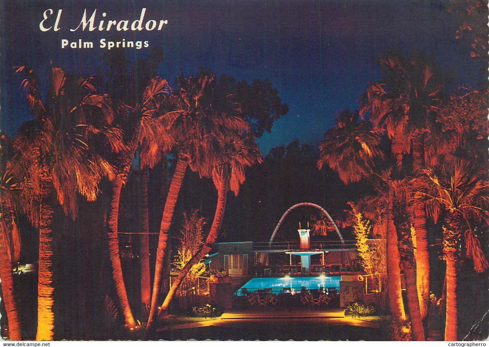 USA Palm Springs CA El Mirador Hotel Nocturnal View - Palm Springs