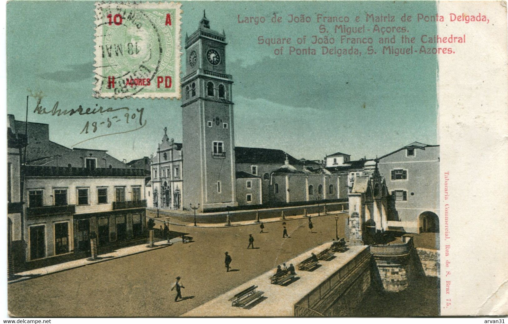 S. MIGUEL - LARGO De JOAO FRANCO E MATRIZ De PONTA DELGADA - - Açores