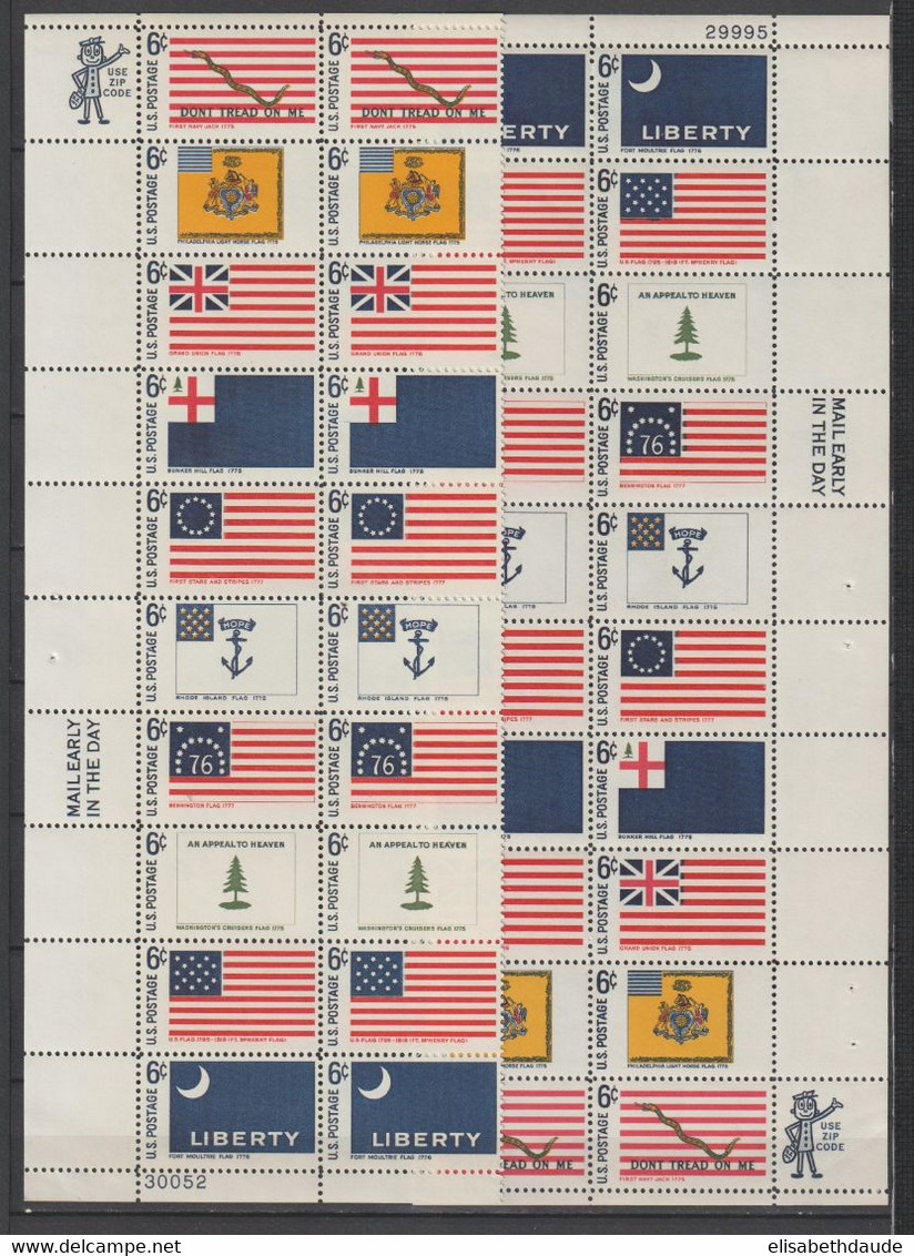 USA - 1966/1970  - ANNEES COMPLETES En BLOCS De 4 ! AVEC POSTE AERIENNE ** MNH - 7 PAGES ! - COTE YVERT = 335+ EUR - Ganze Jahrgänge