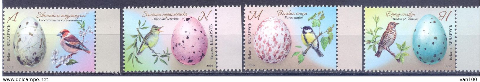 2020. Belarus, Eggs Of Birds, 4v, Mint/** - Wit-Rusland