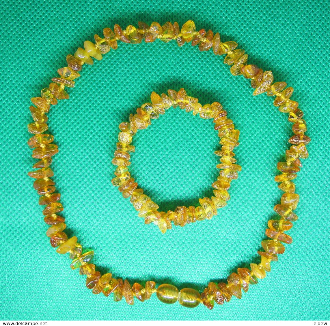 Small Baltic Amber Necklace And Bracelet For Girls / Child - Approx. For 10-12  Years Old - Ethnics