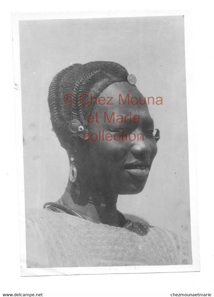 COTE D IVOIRE - INDIGENE ETHNIE FEMME COIFFURE - PHOTO 21.5*14.5 CM AFRIQUE - Afrika