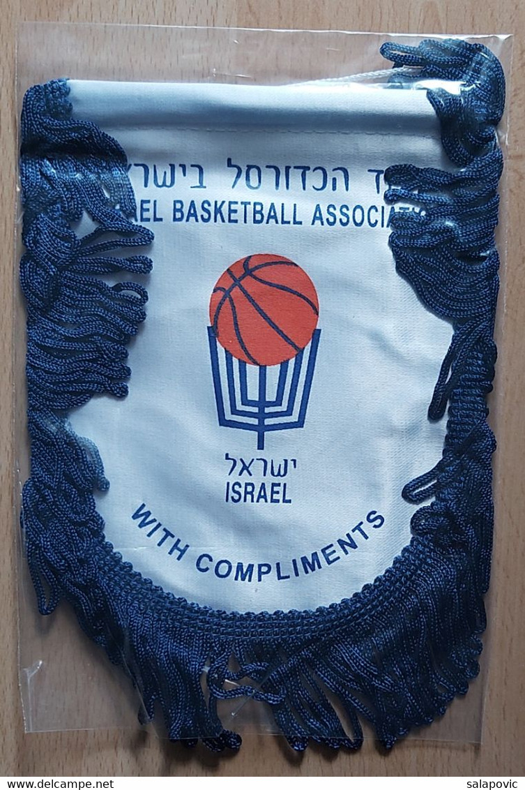 Israel Basketball Association  PENNANT, SPORTS FLAG  SZ74/68 - Bekleidung, Souvenirs Und Sonstige