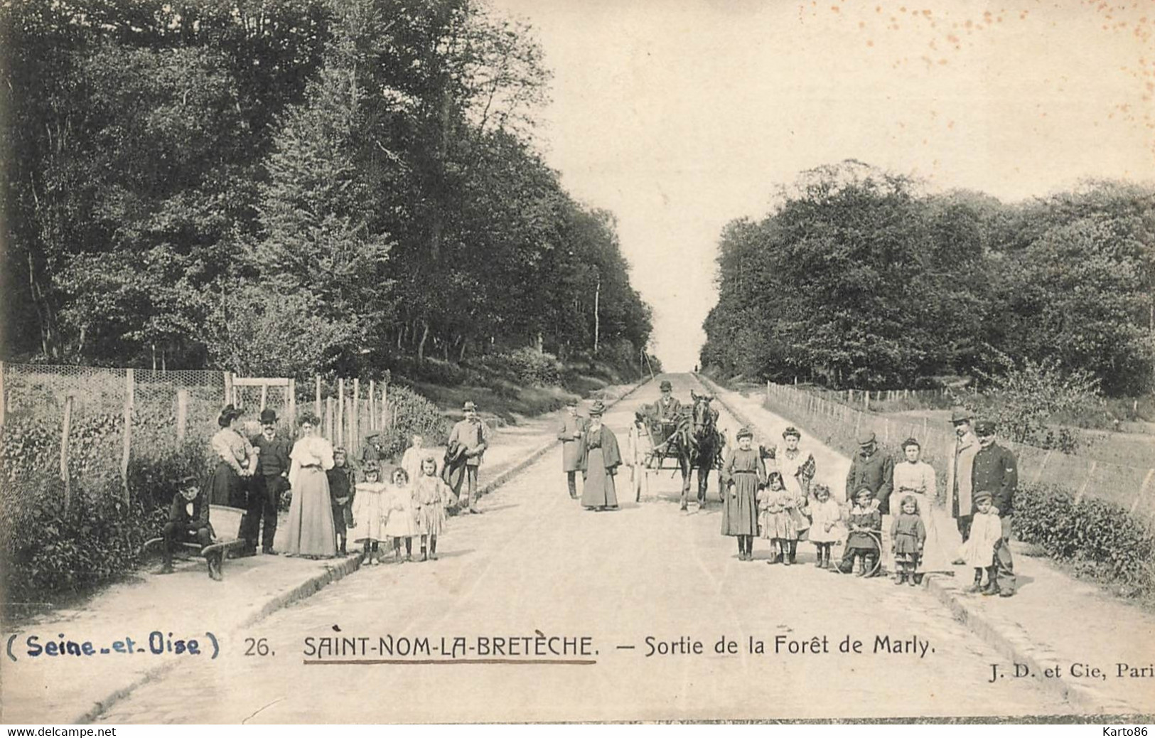 St Nom La Bretèche * Sortie De La Forêt De Marly * Enfants Villageois - St. Nom La Breteche