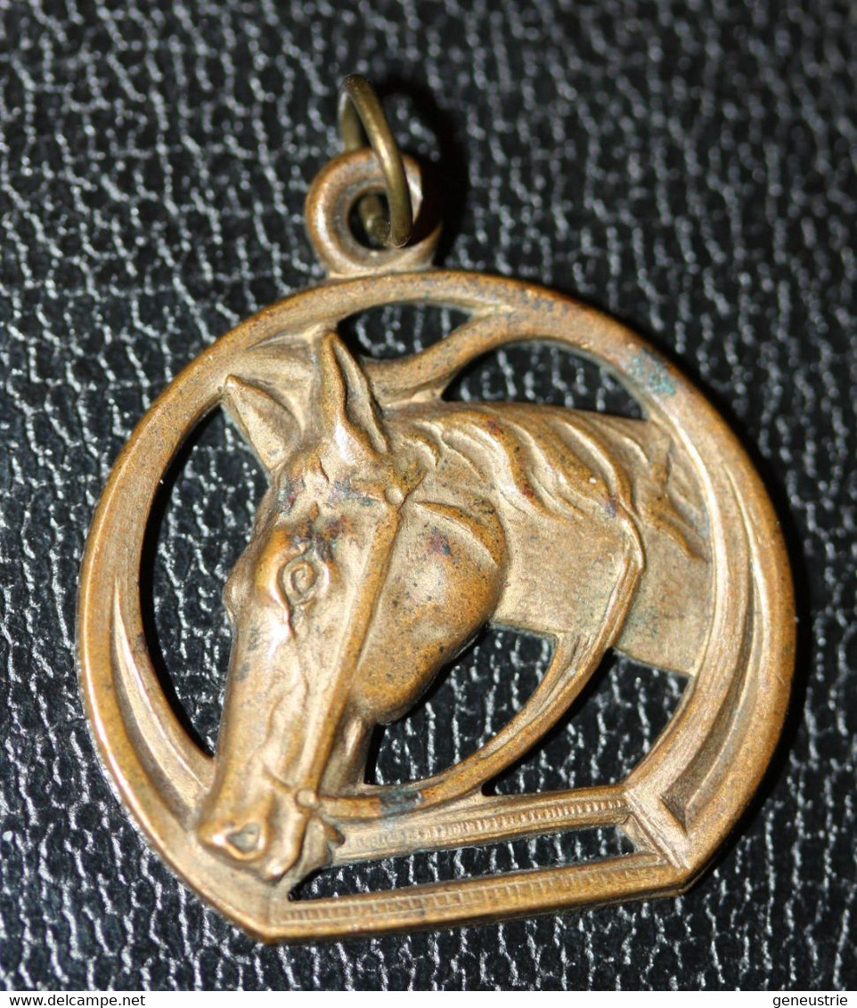 Pendentif Médaille "Tête De Cheval Dans Un étrier" - Pendants