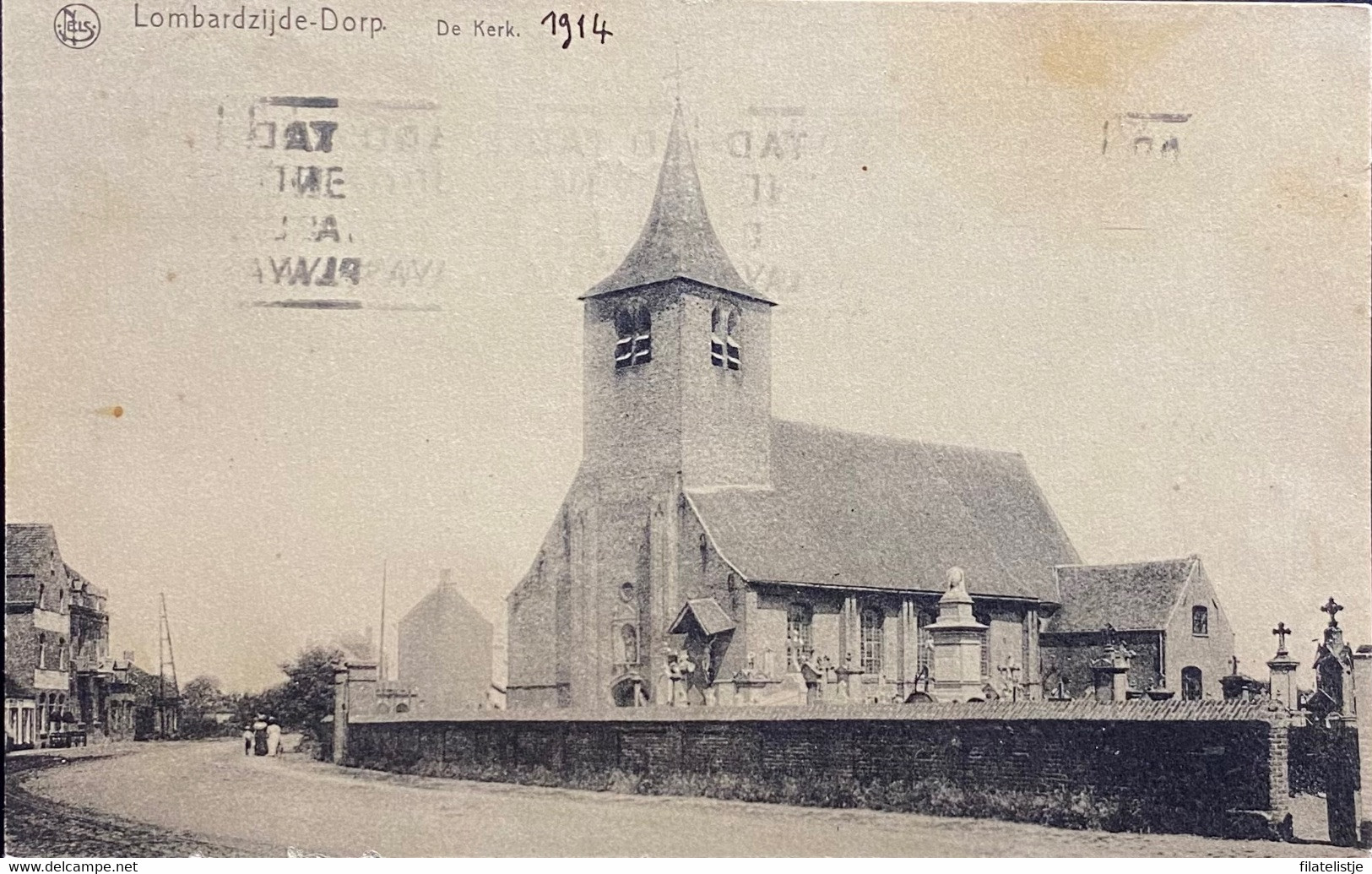 Lombardzijde De Kerk Gelopen 1937 - Middelkerke