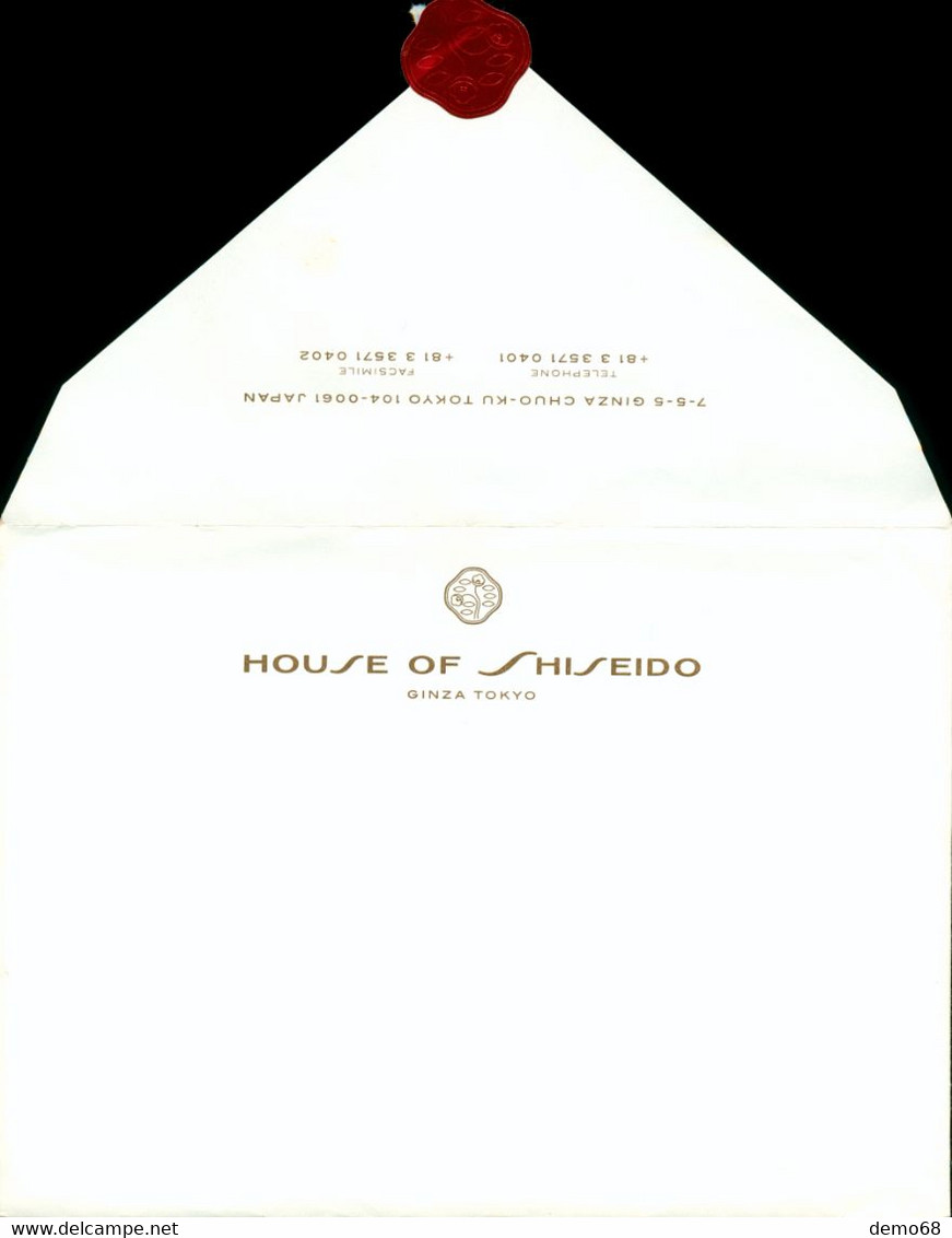 Enveloppe House Of Shiseido Ginza Tokyo Japon Japan Nippon - Autres & Non Classés