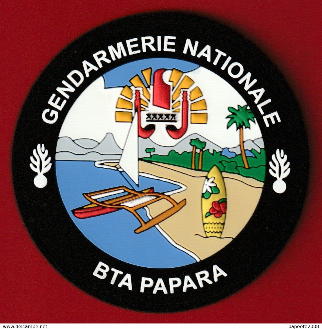 Polynésie Française / Tahiti - Gendarmerie De La BTA De Papara / 2022 - Plastifié - Police & Gendarmerie