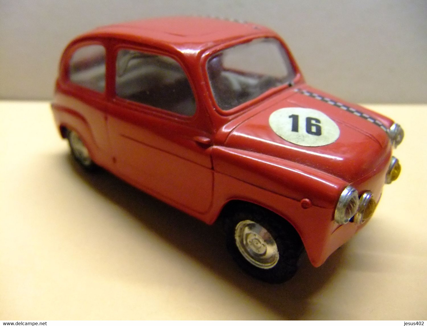 SCALEXTRIC EXIN SEAT / FIAT 600 ROJO / NEGRO SEGUNDA SERIE - Autorennbahnen