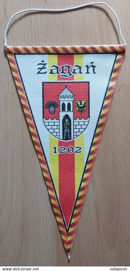 MKS Czarni Żagań 1957 Poland Football Soccer Club Fussball Calcio Futbol Futebol PENNANT, SPORTS FLAG  SZ74/71 - Apparel, Souvenirs & Other