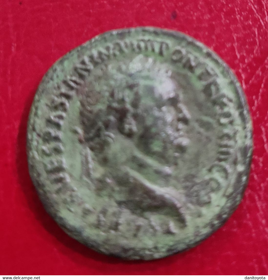 IMPERIO ROMANO. AÑO 72 D.C. DUPONDIO. TITO. PESO 10.7 GR.  REF A/F. - Die Flavische Dynastie (69 / 96)