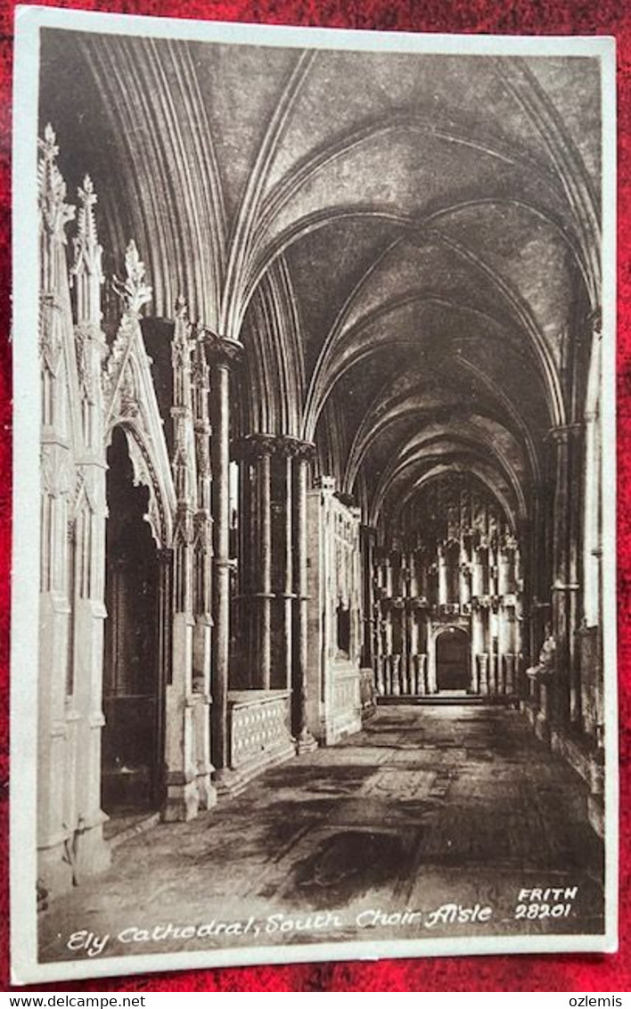 ELY CATHEDRAL SOUTH CHOIR AISLE ,,POSTCARD - Ely