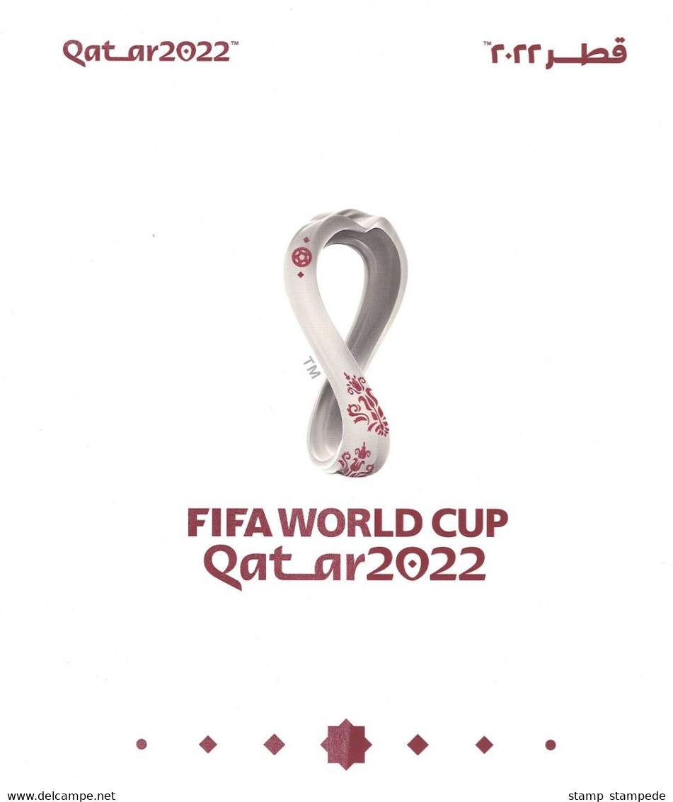 LOGO / EMBLEM Of 2022 FIFA World Cup Soccer Football In Qatar - New Issue Bulletin / Brochure / Technical Details Card - 2022 – Qatar