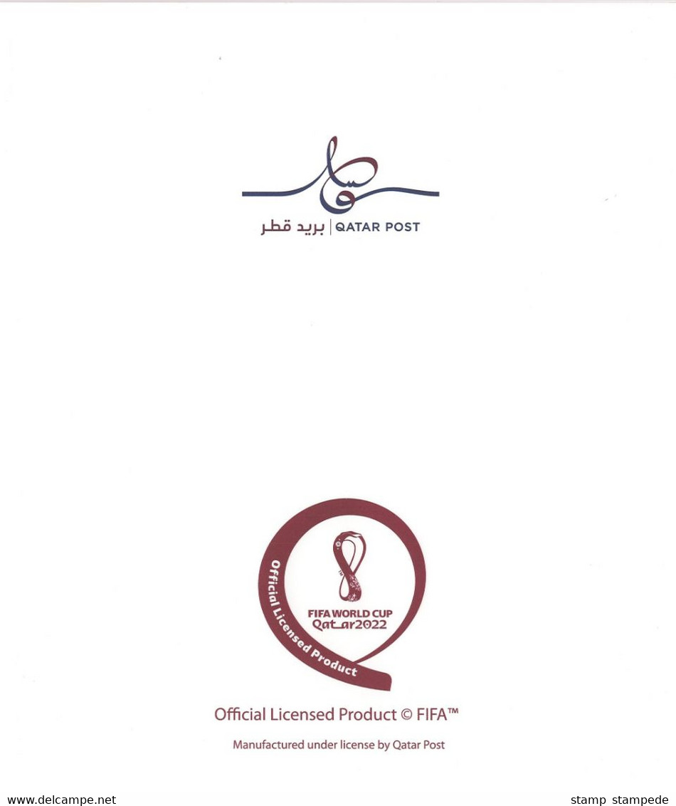 LOGO / EMBLEM Of 2022 FIFA World Cup Soccer Football In Qatar - New Issue Bulletin / Brochure / Technical Details Card - 2022 – Qatar