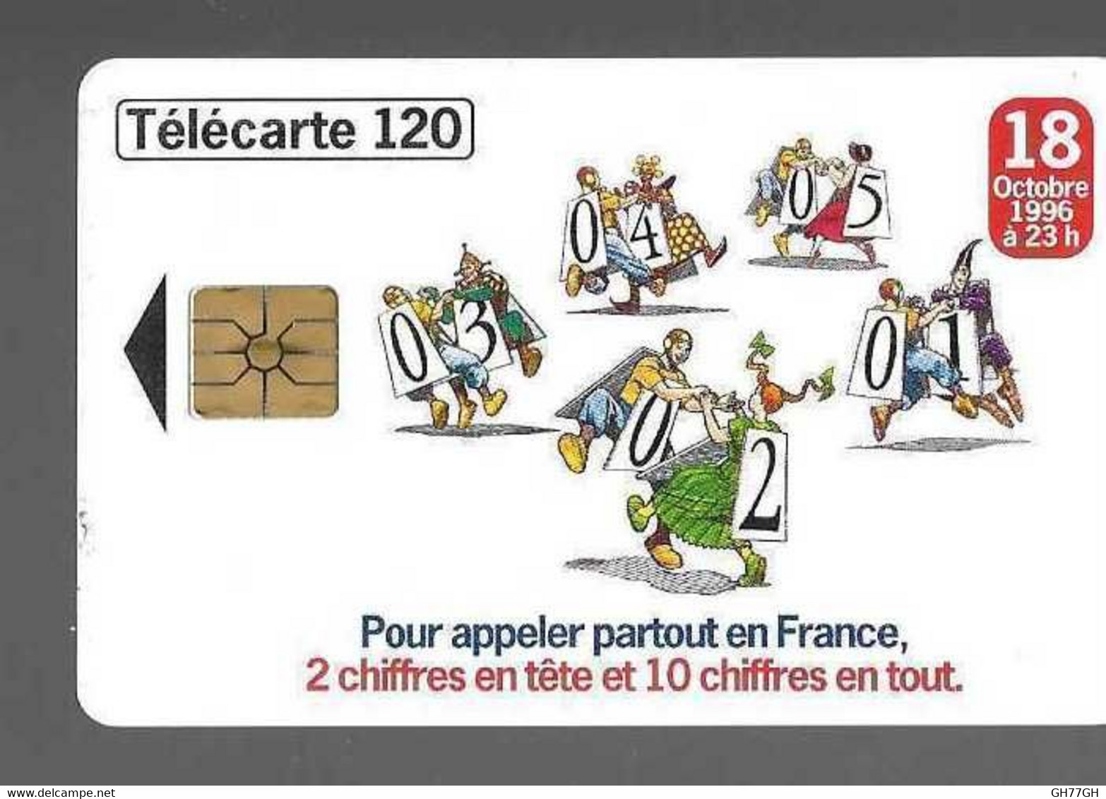 TELECARTE FRANCE TELECOM -numérotation à 10 Chiffres - Opérateurs Télécom