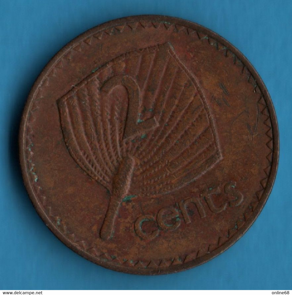 FIJI 2 CENTS 1990 KM# 50a Elizabeth II  FIDJI - Fidji