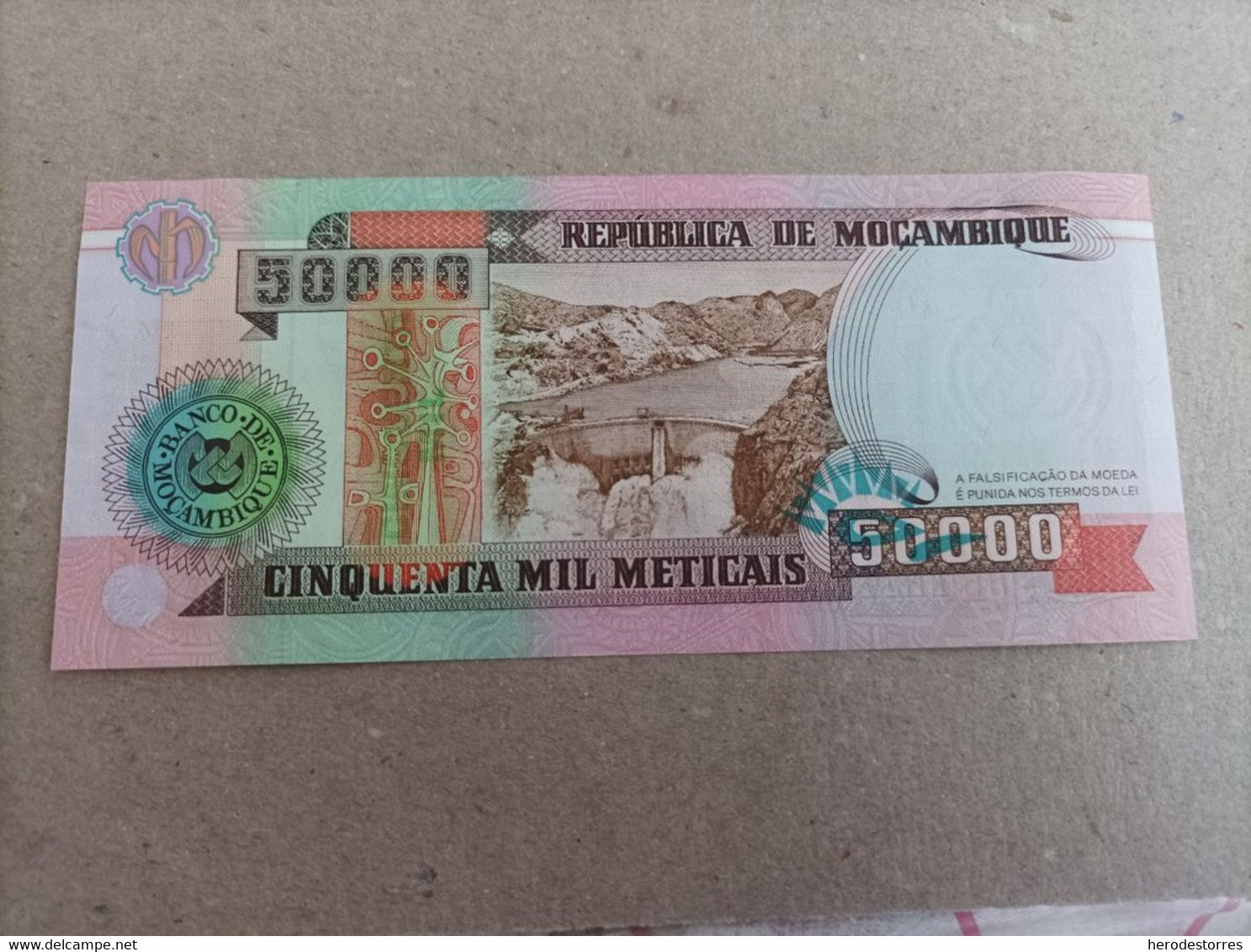 Billete De Mozambique 50000 Meticais, Año 1993, UNC - Mozambique