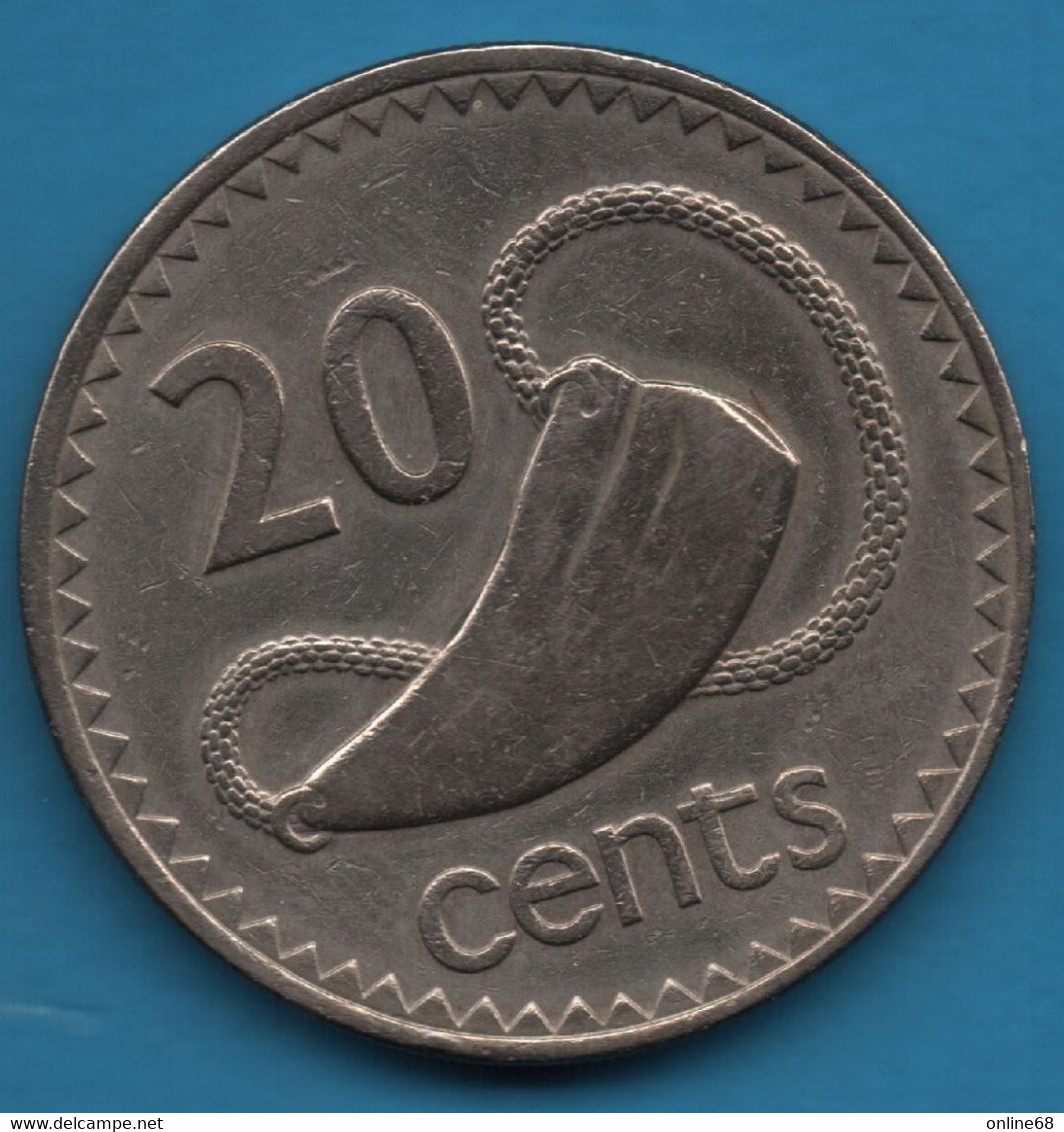 FIJI 20 CENTS 1981 KM# 31 Elizabeth II  FIDJI - Fidschi