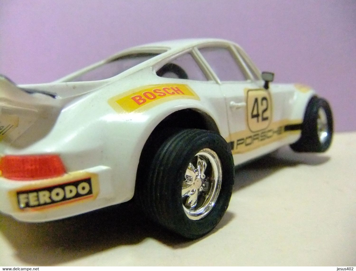 SCALEXTRIC EXIN PORSCHE 911 CARRERA RS BLANCO 42 ORIGINAL AÑO 1975 - Autorennbahnen