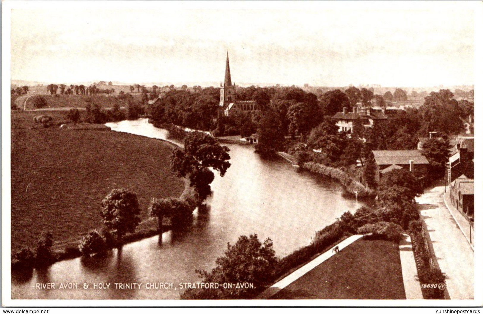 England Stratford-On-Avon River Avon & Holy Trinity Church - Stratford Upon Avon
