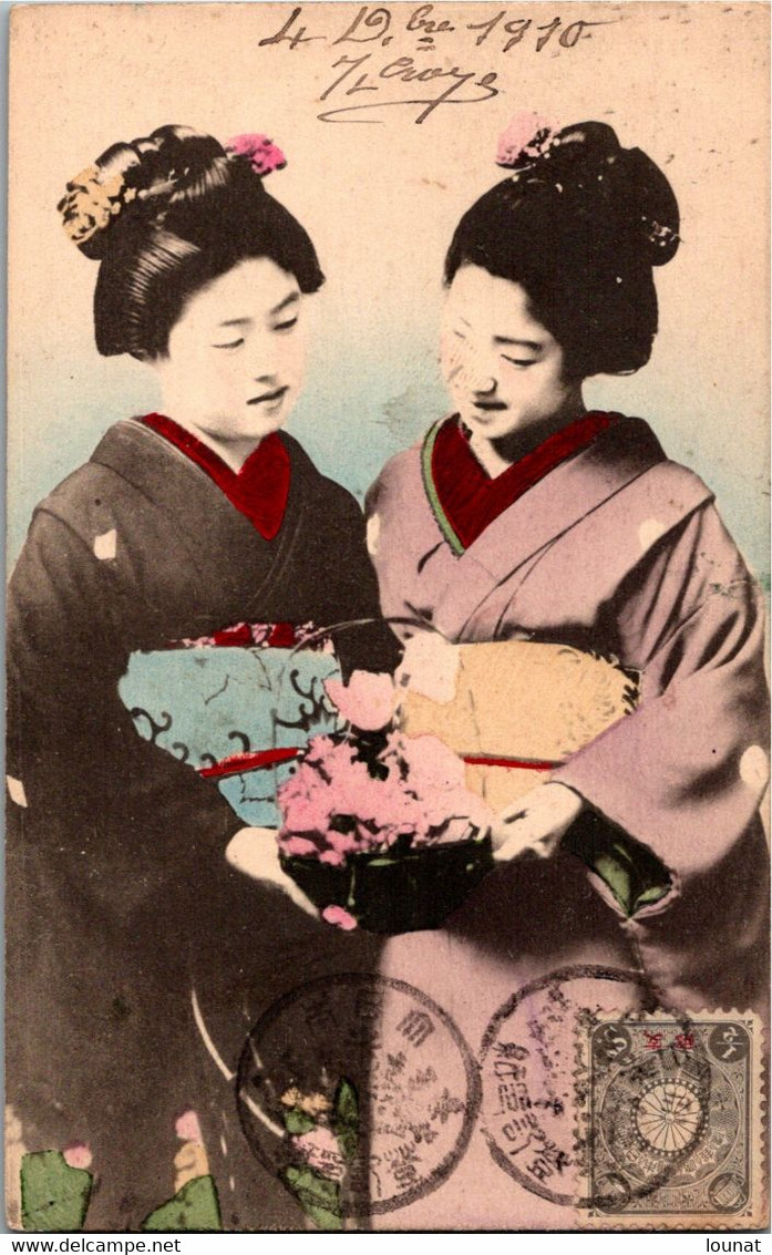 ASIE  - JAPON - Femmes - Timbres - Année 1910 - Osaka