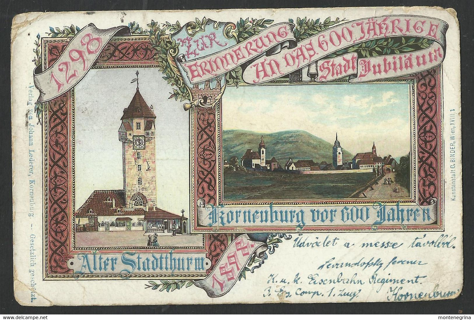 KORNEUBURG - Stadts Jubiläum Korneuburg Vor 600 Jahren - Ed.J Lederer 1916 Old Postcard (see Sales Conditions) 07490 - Korneuburg