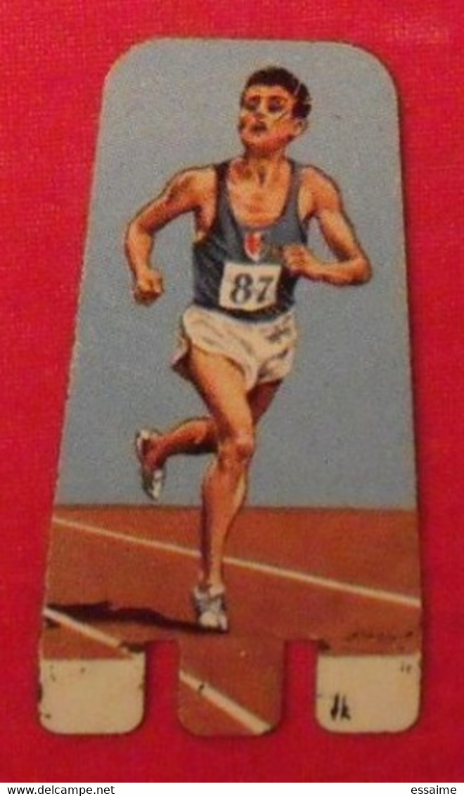 Plaquette Nesquik Jeux Olympiques. Podium Olympique. Michel Jazy. 5000 M. France.  Tokyo 1964 - Placas En Aluminio (desde 1961)