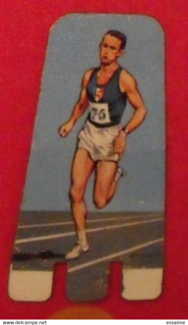 Plaquette Nesquik Jeux Olympiques. Podium Olympique. Jean Wadoux. 1500 M. France.  Tokyo 1964 - Plaques En Tôle (après 1960)