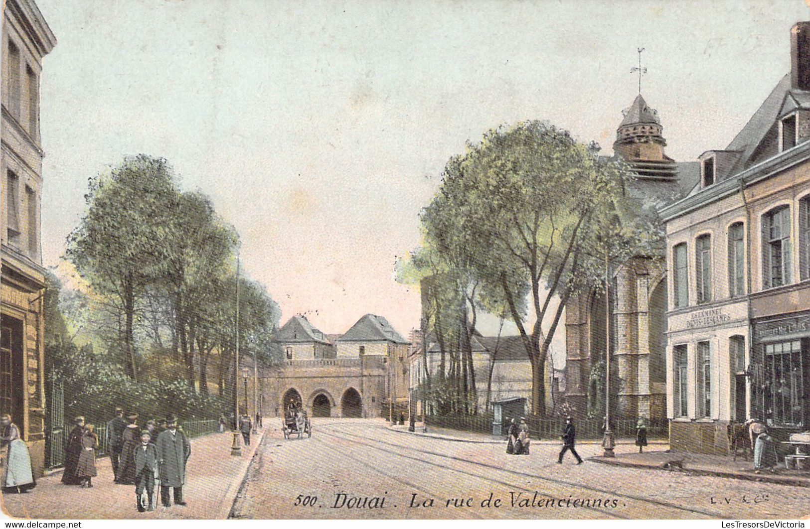 FRANCE - 59 - Douai - La Rue De Valenciennes - Carte Postale Ancienne - Douai