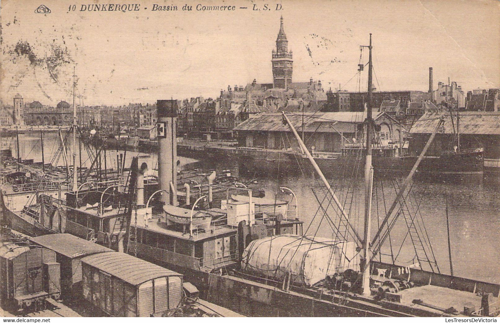 FRANCE - 59 - Dunkerque - Bassin Du Commerce - LSD - Carte Postale Ancienne - Dunkerque