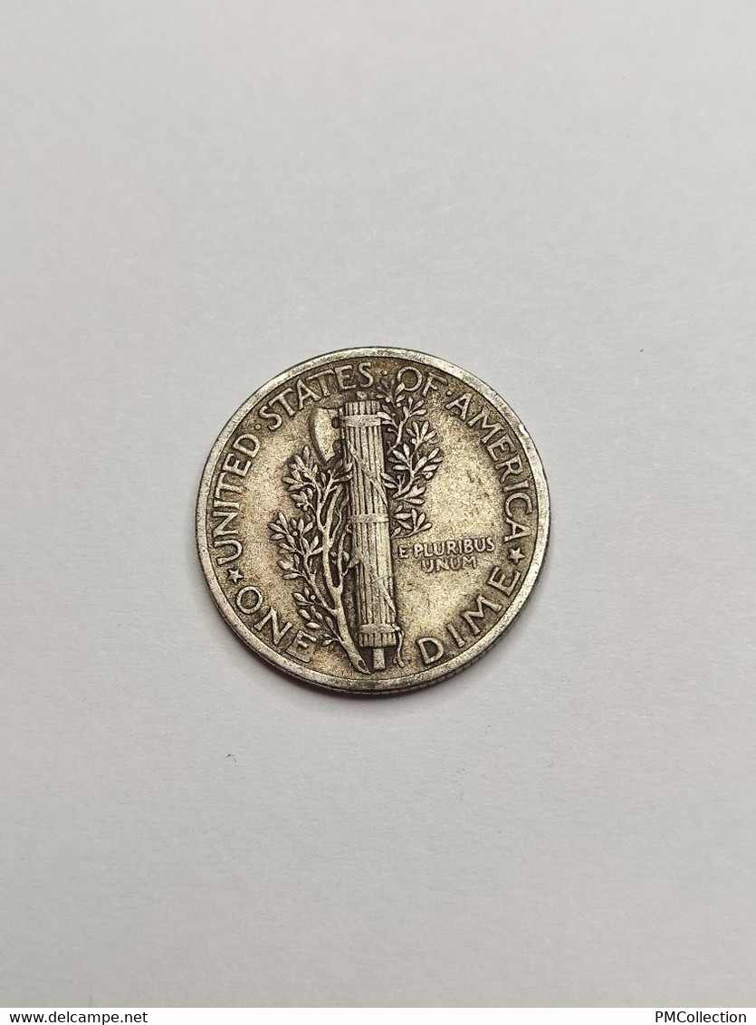 1 DIME MERCURY 1943 PHILADELPHIE ETATS UNIS D AMERIQUE - 1916-1945: Mercury (kwik)