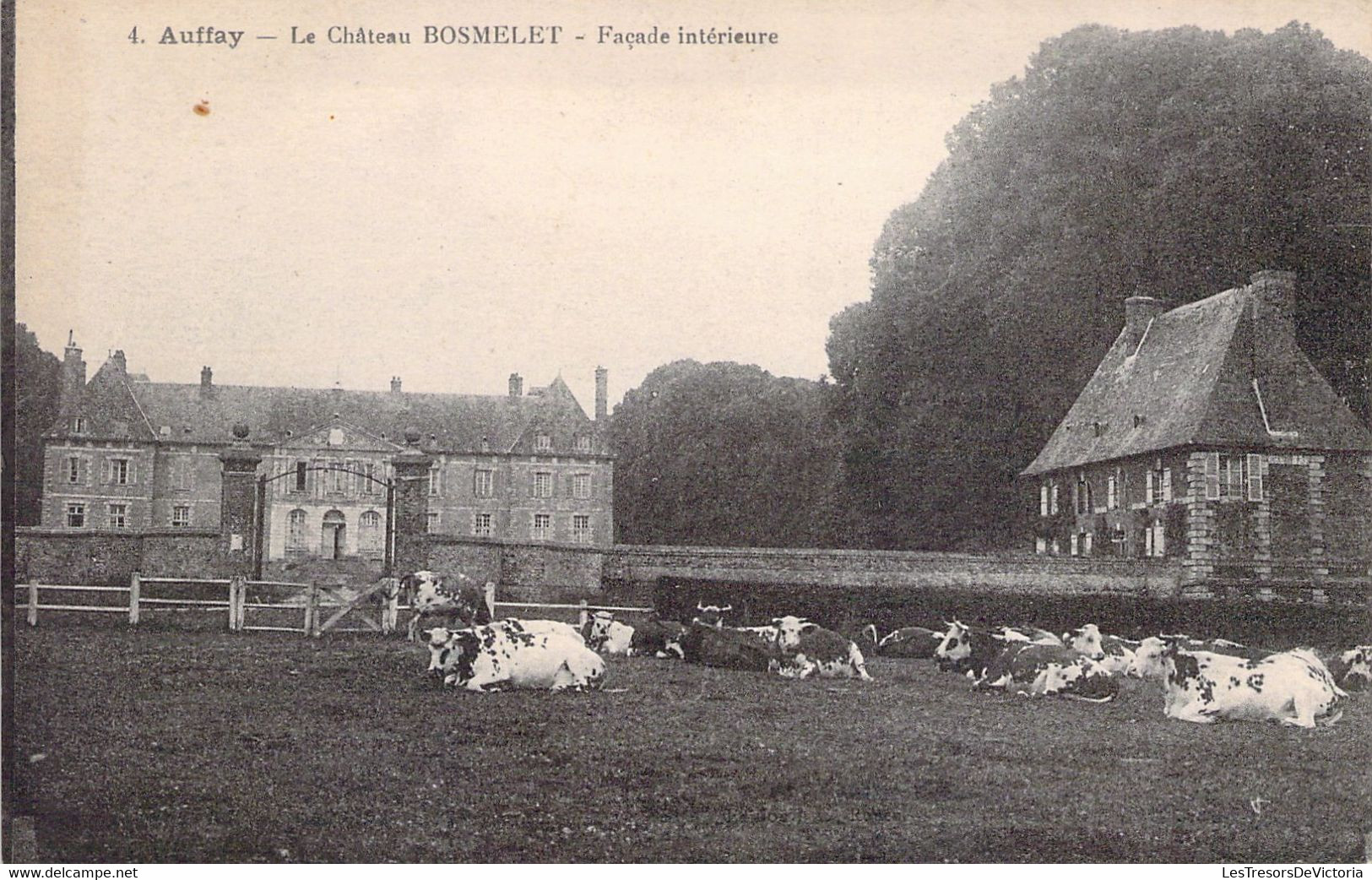 FRANCE - 76 - AUFFAY - Le Château Bosmelet - Façade Intérieur - Carte Postale Ancienne - Bonsecours