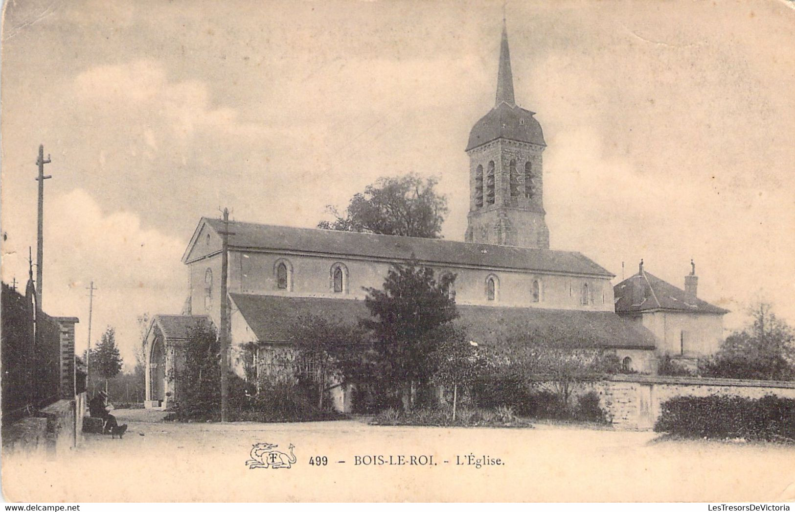 FRANCE - 77 - BOIS LE ROI - L'église  - Carte Postale Ancienne - Bois Le Roi