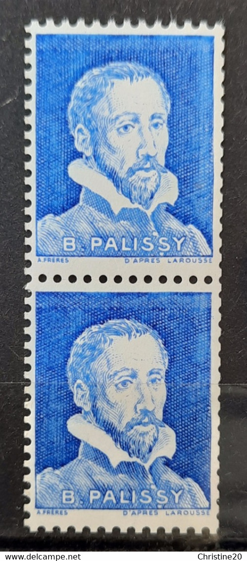 France 1964 Palissy PA8 Paire Dont Un Avec Numero **TB - Proofs, Unissued, Experimental Vignettes