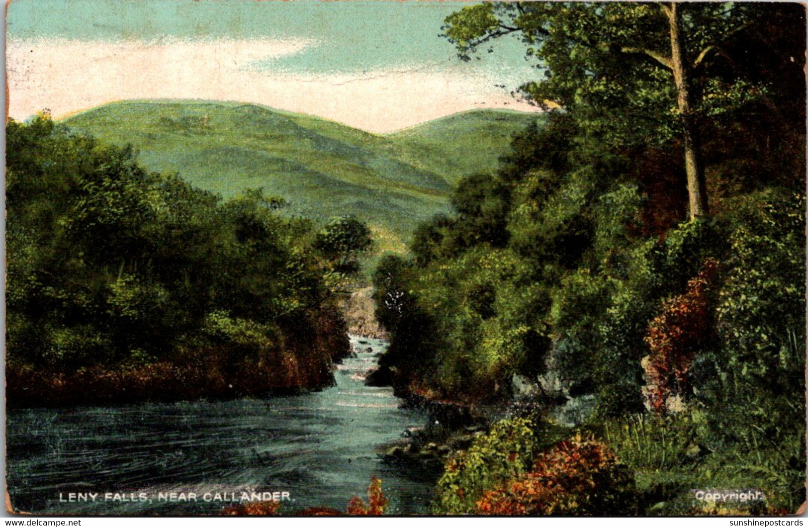 Scotland Sterlingshire Leny Falls Near Callander 1909 - Stirlingshire