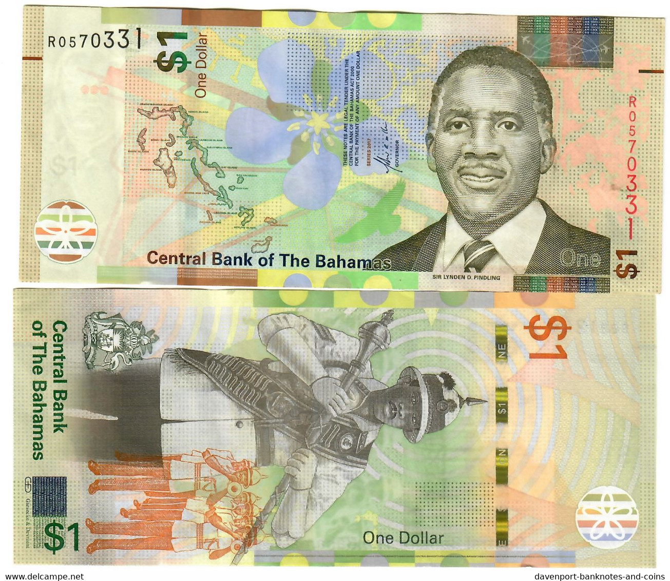 Bahamas 1 Dollar 2017 EF "Rolle" - Bahamas