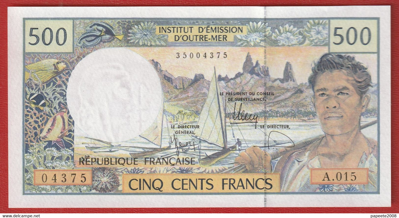 Polynésie Française / Tahiti - 500 FCFP - Alphabet A.015 / 2011 / Signatures Besse - Neuf  / Jamais Circulé - Territoires Français Du Pacifique (1992-...)