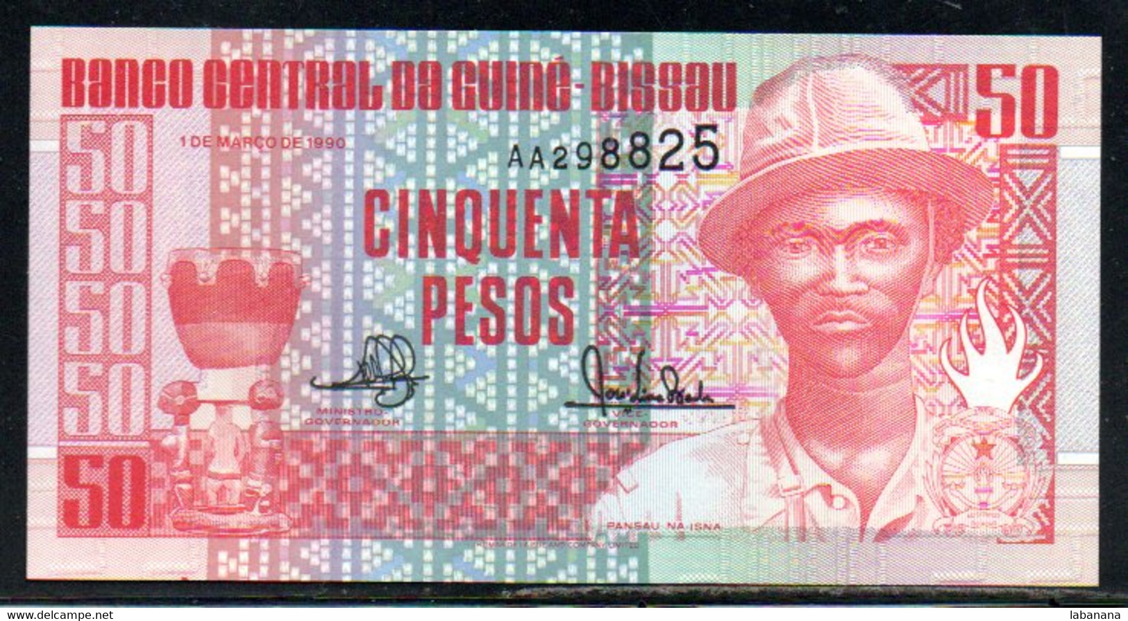 659-Guinée-Bissau 50 Pesos 1990 AA298 Neuf/unc - Guinea-Bissau