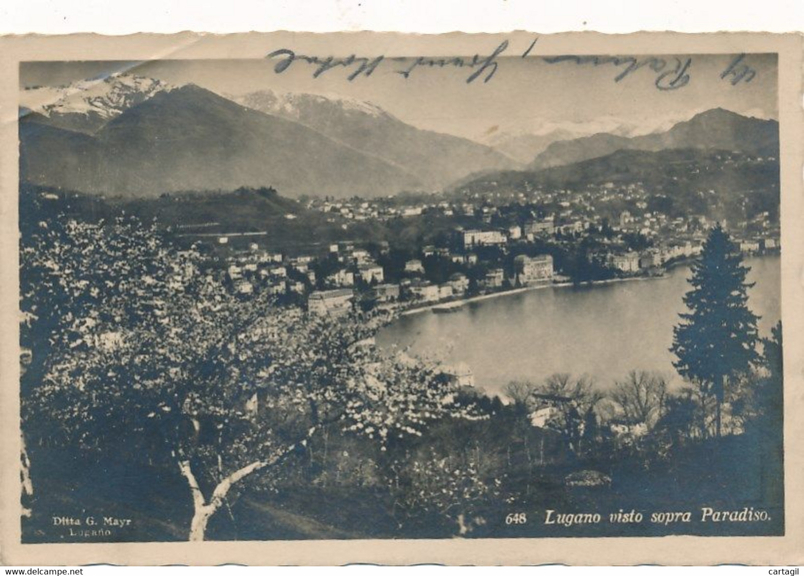 CPA (Carte Photo)- 18053-Suisse -Lugano Visto Sopra Paradiso-Envoi Gratuit - Paradiso