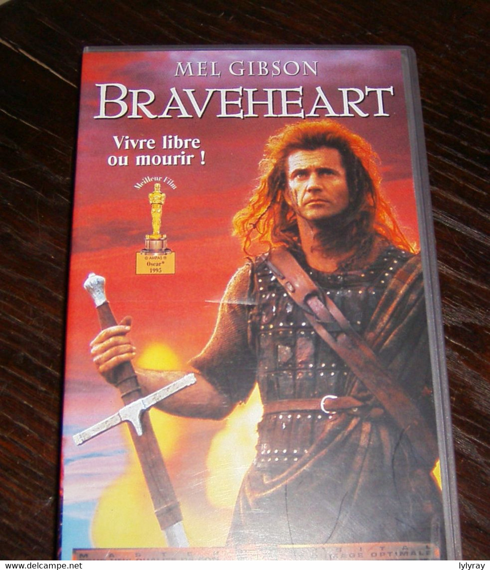 Vhs Braveheart Avec Mel Gibson - Action, Aventure