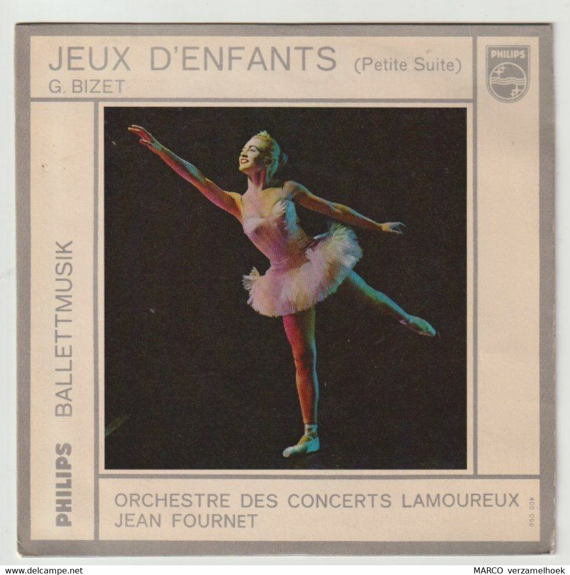 45T Single Jeux D'enfants G. Bizet - Petite Suite PHILIPS 400 098 - Opéra & Opérette