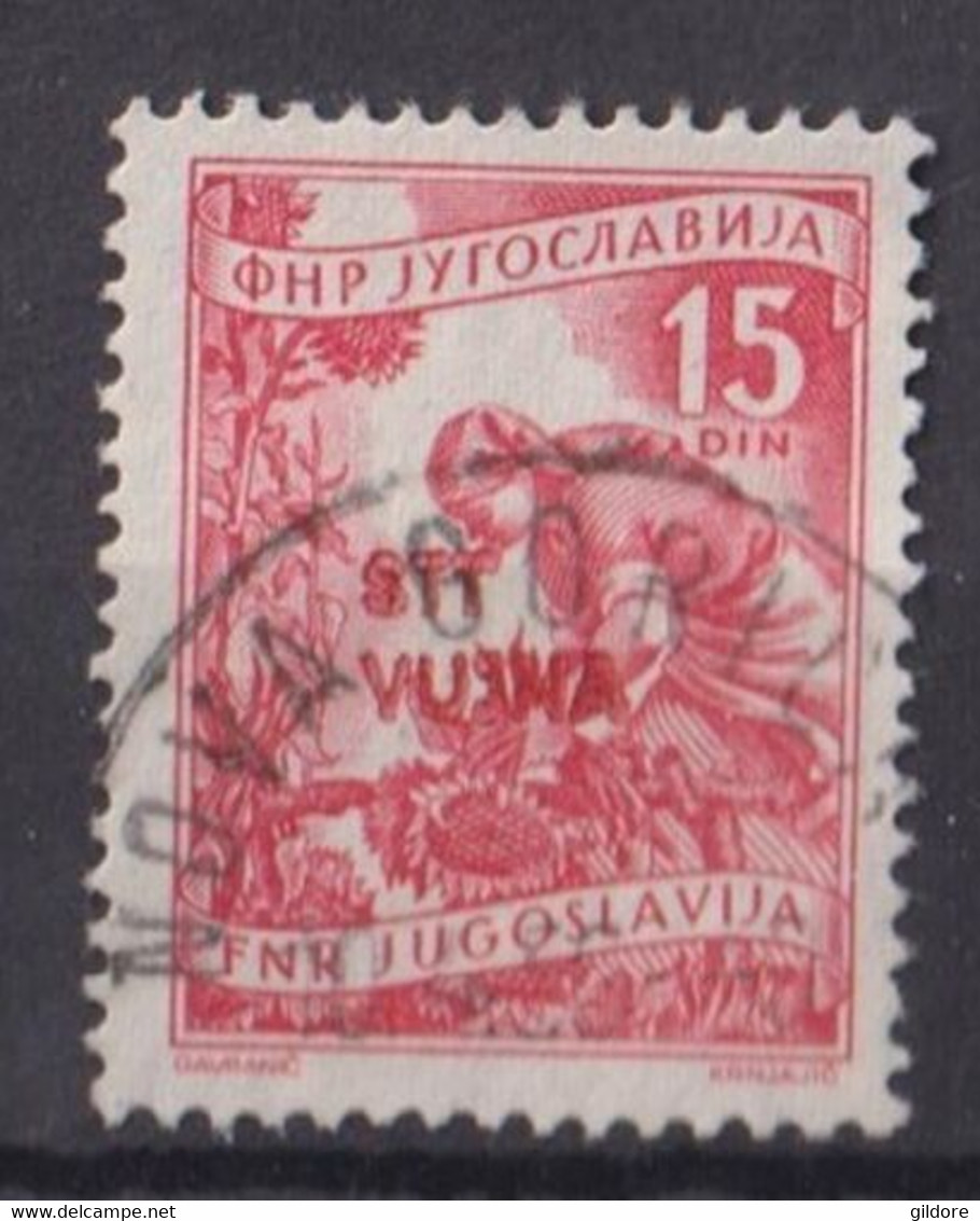 ITALIA.-TRIESTE ZONA B ( STT VUJNA) 1952-53- Mestieri Serie Soprastampato 15 Din - Gebraucht