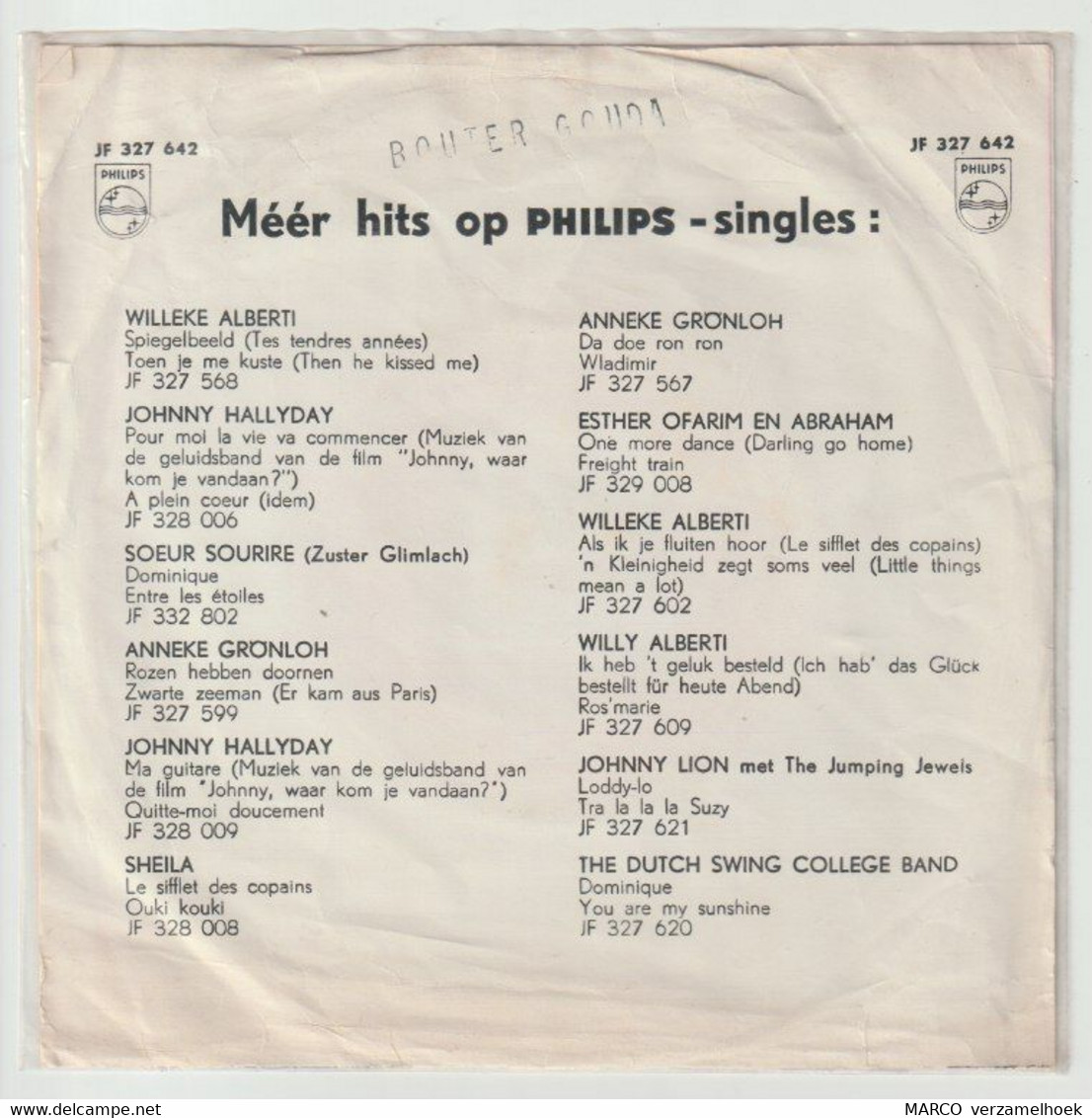 45T Single Favorieten Expres Corry Brokken - La Mamma 1964 PHILIPS 327 642 - Sonstige - Niederländische Musik