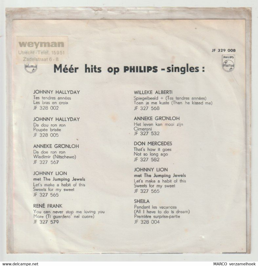 45T Single Favorieten Expres Esther Ofarim En Abraham - One More Dance PHILIPS 329 008 - Otros - Canción Neerlandesa