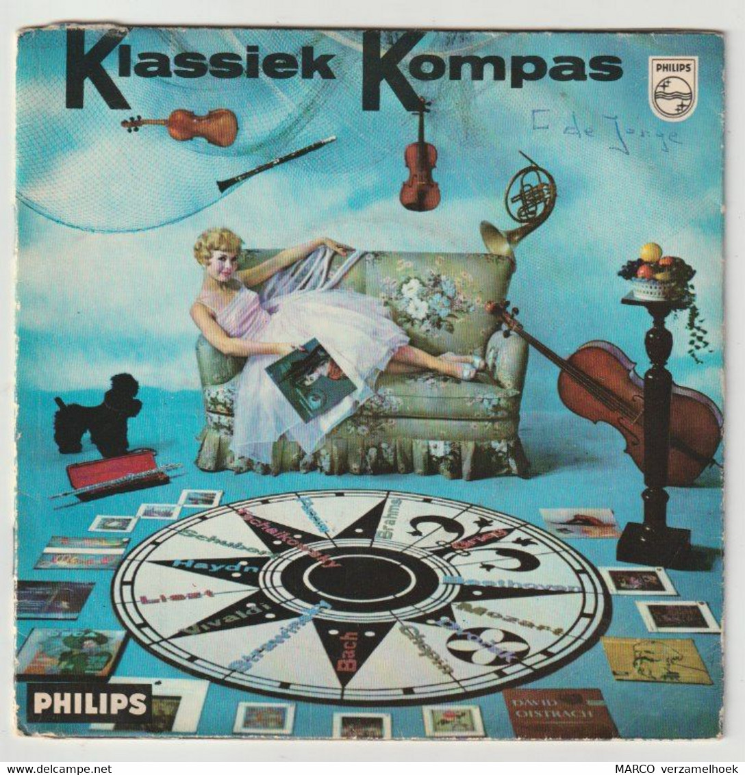 45T Single Klassiek Kompas 1959 PHILIPS Minigroove 099 793 - Opera