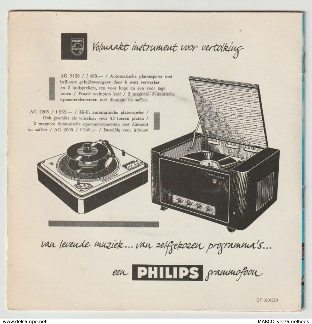45T Single Klassiek Kompas 1959 PHILIPS Minigroove 099 791 - Opere