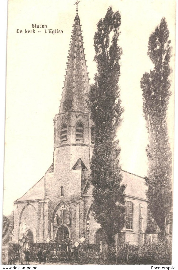 CPA  Carte Postale  Belgique Staden De Kerk  VM64400 - Roeselare